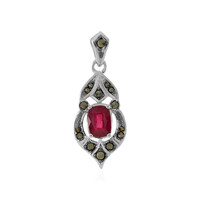 Madagascar Ruby Silver Pendant
