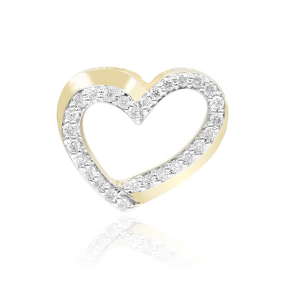 9K SI1 (G) Diamond Gold Pendant (Annette)