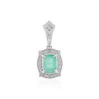 Ethiopian Emerald Silver Pendant