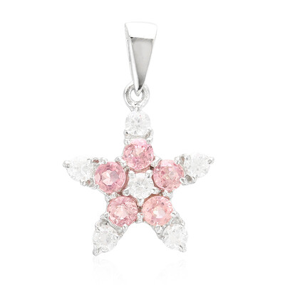 Padparadscha Sapphire Silver Pendant