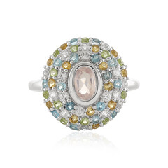 Rose Quartz Silver Ring