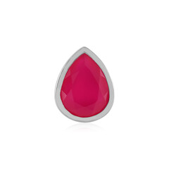 Raspberry Chalcedony Silver Pendant