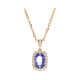 18K AAA Tanzanite Gold Necklace (CIRARI)