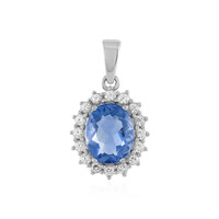 Colour Change Fluorite Silver Pendant