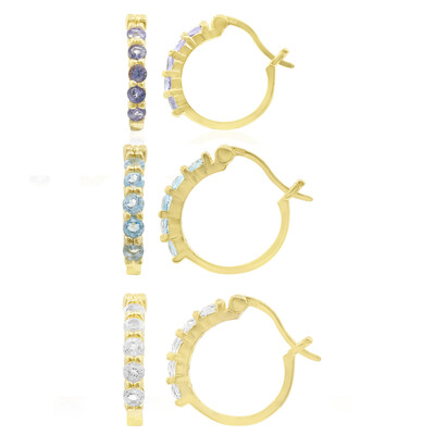 Swiss Blue Topaz Silver Earrings