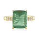 Green Fluorite Silver Ring