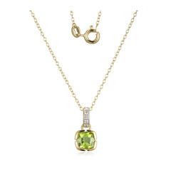 Peridot Silver Necklace