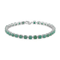 Brazilian Emerald Silver Bracelet