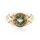 Green Amethyst Silver Ring