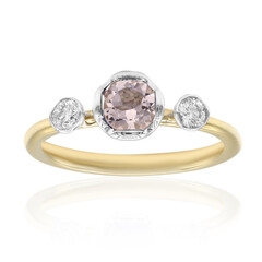 18K AAA Morganite Gold Ring (CIRARI)