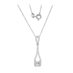 White Topaz Silver Necklace