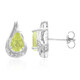 Cuprian Tourmaline Silver Earrings