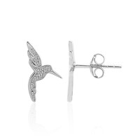 I3 (I) Diamond Silver Earrings
