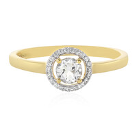 White Topaz Silver Ring