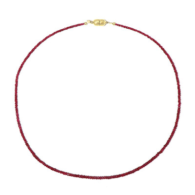 Noble Red Spinel Silver Necklace (Adela Silber)