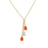Carnelian Silver Necklace