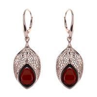 Baltic Amber Silver Earrings