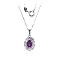 Zambian Amethyst Silver Necklace