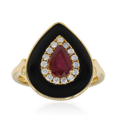 14K Black Onyx Gold Ring (CIRARI)