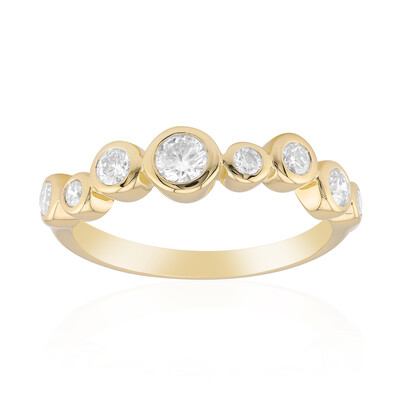 9K SI1 (G) Diamond Gold Ring (Annette)