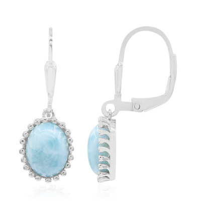 Larimar Silver Earrings