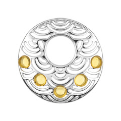 Lemon Baltic Amber Silver Pendant
