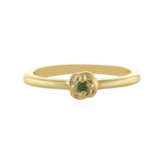 I3 Green Diamond Silver Ring