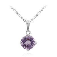 Amethyst Silver Necklace