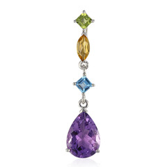Amethyst Silver Pendant