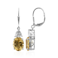 Citrine Silver Earrings