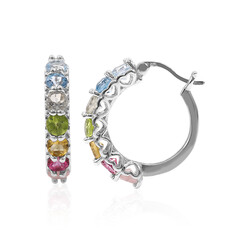 Sky Blue Topaz Silver Earrings