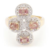 18K Unheated Padparadscha Sapphire Gold Ring (AMAYANI)