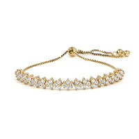 White Topaz Silver Bracelet