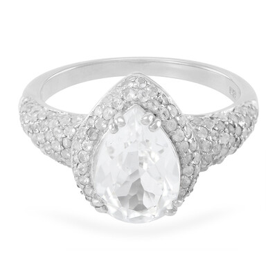 Glacier Topaz Silver Ring