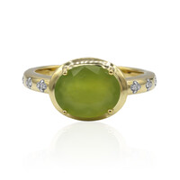 9K Brazilian Green Opal Gold Ring (Tenner Diniz)