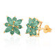 9K Colombian Emerald Gold Earrings (de Melo)