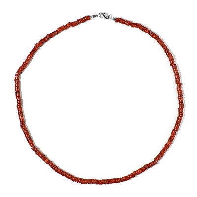Red Jasper Silver Necklace