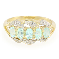 9K Brazilian Paraiba Tourmaline Gold Ring