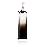 Bi Colour Quartz Silver Pendant