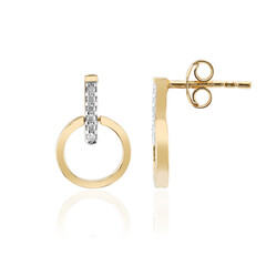 I3 (I) Diamond Silver Earrings