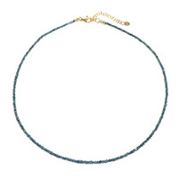 Blue Diamond Silver Necklace