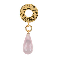 Rose Quartz Silver Pendant