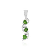 Russian Diopside Silver Pendant