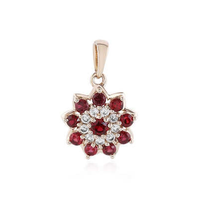 9K Tanzanian Ruby Gold Pendant (de Melo)