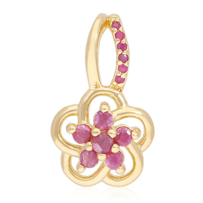 Ruby Silver Pendant