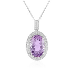 Rose de France Amethyst Silver Necklace