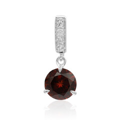 Mozambique Garnet Silver Pendant