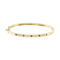 I2 Red Diamond Silver Bangle