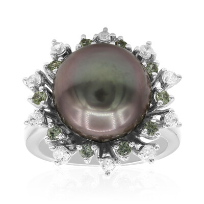 Tahitian Pearl Silver Ring (TPC)