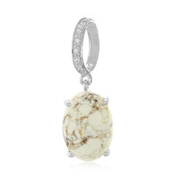 Magnesite Silver Pendant